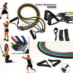 RISUTIMPORT - Set Pack 5 Ligas Bandas De Resistance Gym + Accesorios