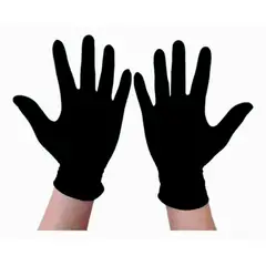 GENERICO - GUANTES DE NITRILO COLOR NEGRO TALLA "M" CAJA X 100 UNIDADES
