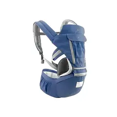 VOLTERETAS - Canguro Multifuncional Ergonomico Mochila Porta Bebe Azul