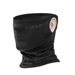 ROCKBROS - Pasamontaña WB003 Negro Cortaviento Protección UV