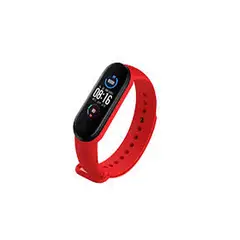 GENERICO - Correa Pulsera Para Xiaomi Band 5/ Mi Band 6 7 Sport Silicona Rojo
