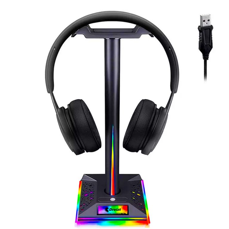 Soporte Parante Audífonos Gamer RGB D6000 Pro