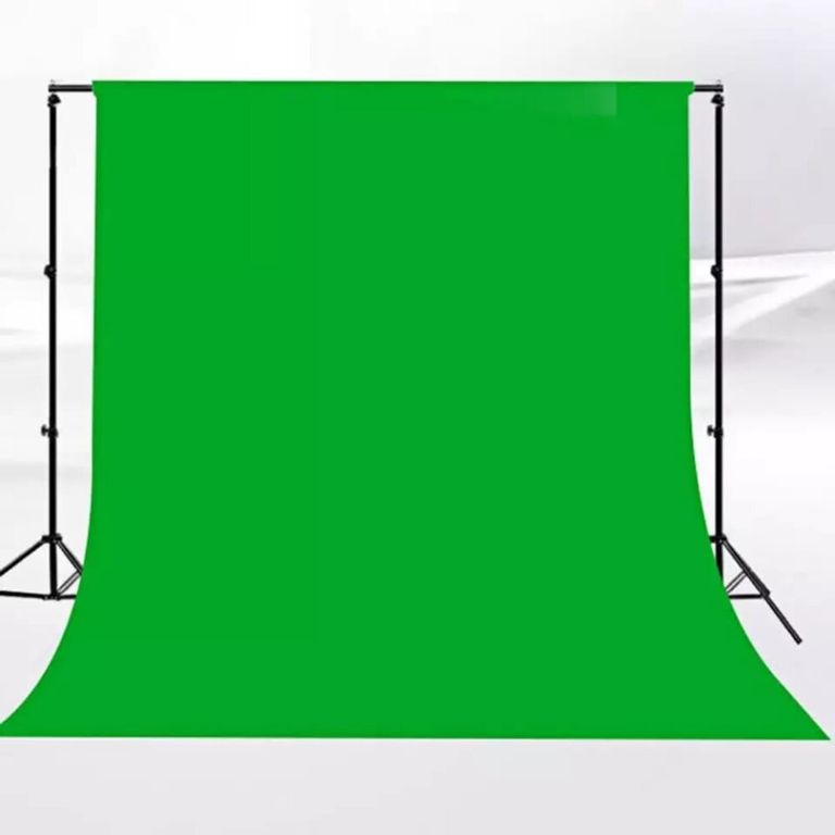 Kit Chroma Fondo Tela Verde Estudio Foto y Video con parantes