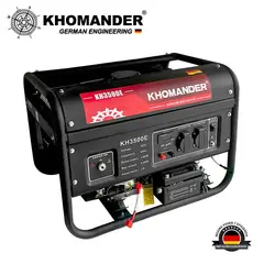 KHOMANDER - GENERADOR GASOLINERO 3500W 220V - - A. ELECTRICO Y MAN.