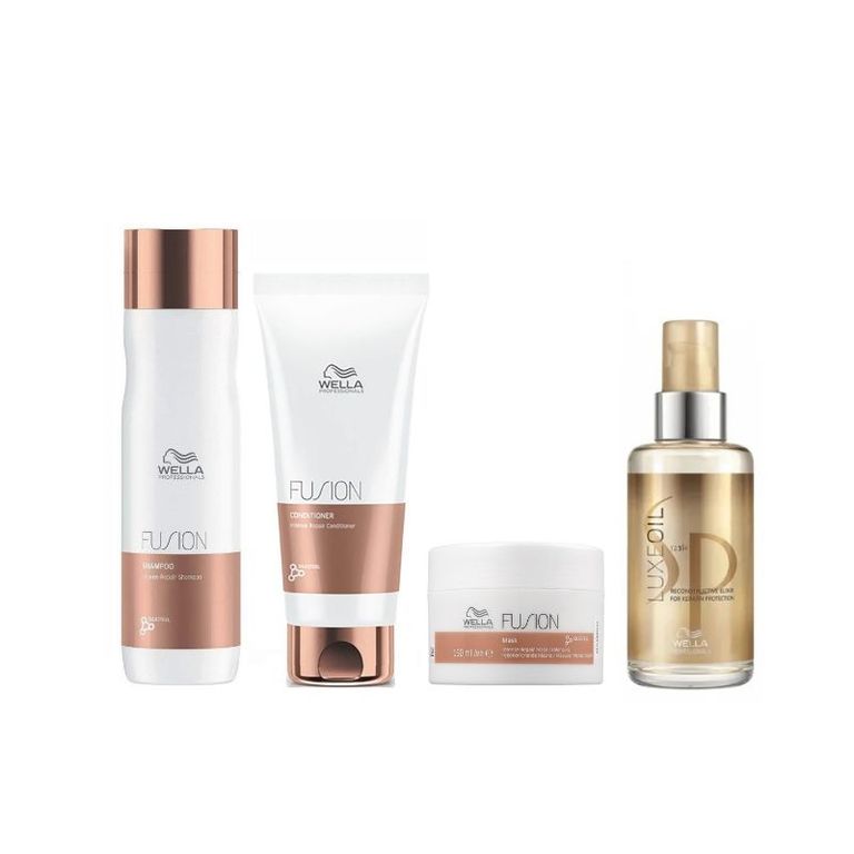- Pack Fusion - Shampoo Acondicionador Mascarilla Oil