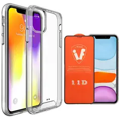 SPACE - Case + Vidrio Templado para iPhone 11 Transparente