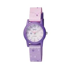 Q AND Q - Reloj Q&Q para Niñas Acuático 10 BAR Lila joya