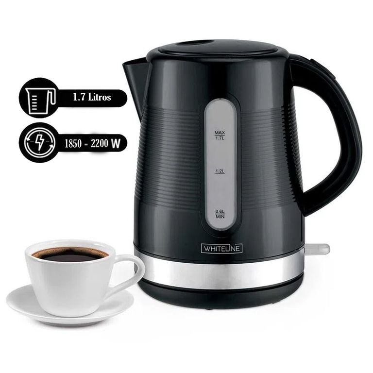 Hervidor Eléctrico 1.7 Litros Negro