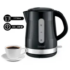 WHITELINE - Hervidor Eléctrico 1.7 Litros Negro