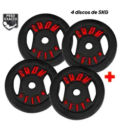 HOLGU - Pesas 4 Discos De 5kg Peso Exacto Importados