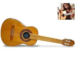 GENERICO - Guitarra Clasica con Acabado Rustico para Niño - Natural.