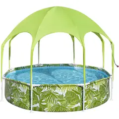 BESTWAY - - Piscina Estructural redonda con techo 244x51 CM