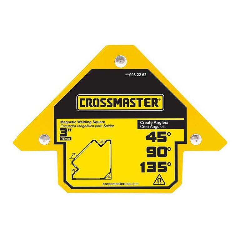 Escuadra Magnética 75mm 45° - 90° - 135° - 11 kg 9932262 Crossmaster