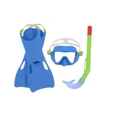 BESTWAY - Set de buceo infantil completo, snorkel 3 años+(24-27)