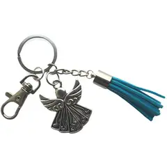 SANTORAL - Llavero Angel de la Guarda - Turquesa