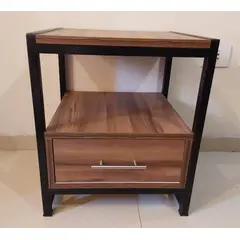 GENERICO - Velador industrial color nogal