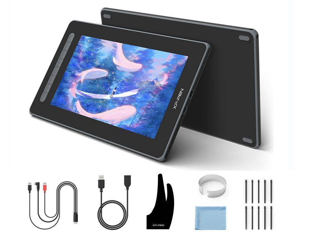 XPPen Artist 12 2nd Tableta Gráfica 12x6 Pulgadas -Negro