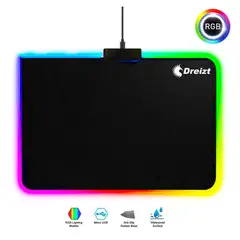 DREIZT - Mousepad Gamer RGB Multicolor 30cm x 25cm
