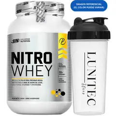 UNIVERSE NUTRITION - Proteína Nitro Whey 1.1 Kg Cookies + Shaker