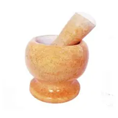 DECOHOME - Mortero de Mármol Deco Home con Machacador - Beige