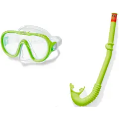INTEX - 55642 - snorkel - set de buceo para niños máscara y tubo - verde