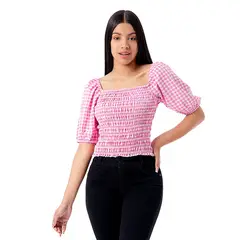PIONIER - Blusas Cuadros Lulem Mujer
