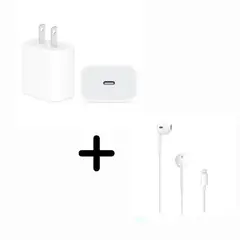 APPLE - Audifono Ligthning Cargador 20w - Original