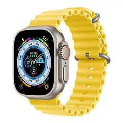 GENERICO - Correa Silicona Ocean para APPLE WATCH 41mm - 40mm - 38mm - Amarillo