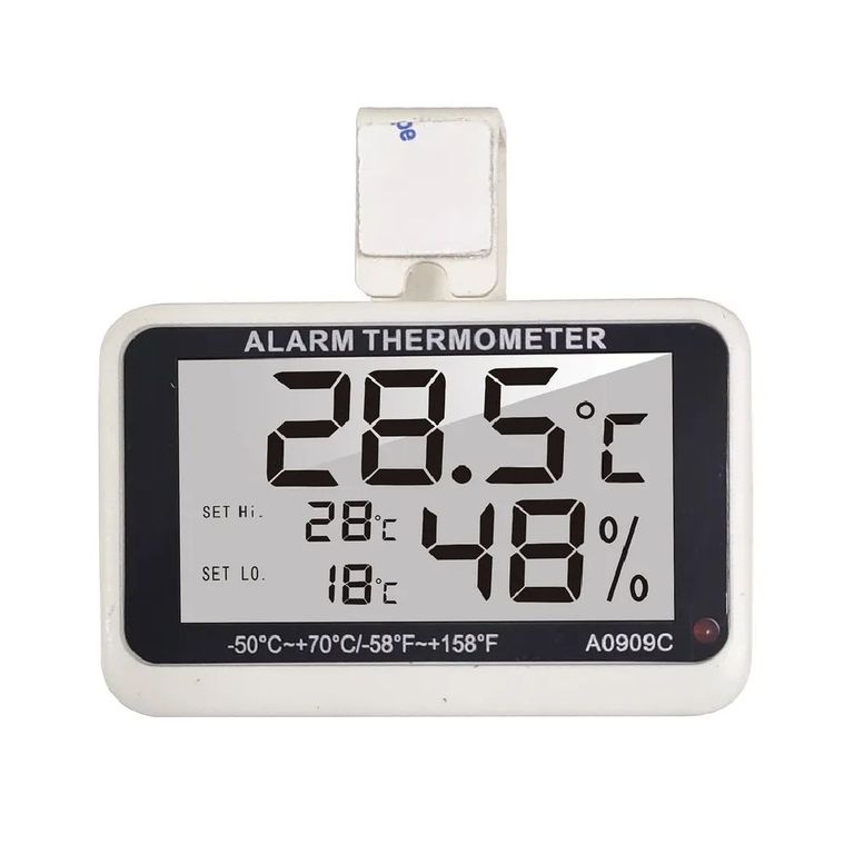 Termómetro Higrómetro con Alarma para Refrigerador Congelador Nevera