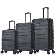 INUSA - Set de Maletas Juego de 3 Trend Negro TRJN