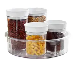 INSPIRA - Organizador Multiusos con 4 Divisiones Base Giratoria