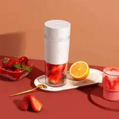 XIAOMI - Mijia 300ml mini licuadora portátil usb-c carga juicer fruta taza procesador