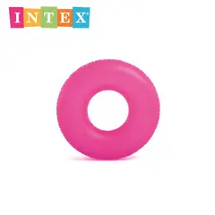 INTEX - - flotador circular neón 91cm - ROSADO