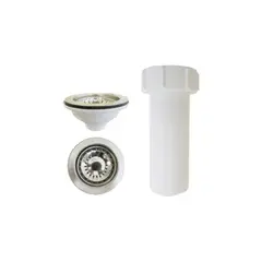 C AND A TOOLS - Desague Lavadero Cocina PVC C/Canastilla Ac. Inox. 4.1/2" C&A