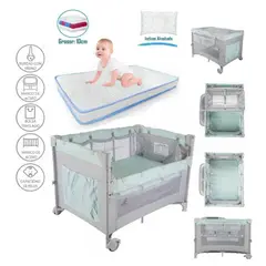 INFANTI - Cuna corral always Colchon Azul