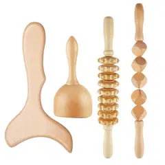 GENERICO - Kit corporal herramientas de terapia de madera