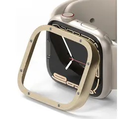 RINGKE - Case Acero Apple Watch 45mm CartPremium - Bezel Importado USA