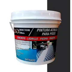 DO DOCTOR OBRA - PINTURA PARA PISOS GRAFITO Y PROTECTOR TRANSPARENTE 1.5 GALÓN