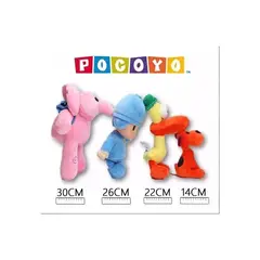 POCOYO - Set de 4 bonitos muñecos de peluche original toys