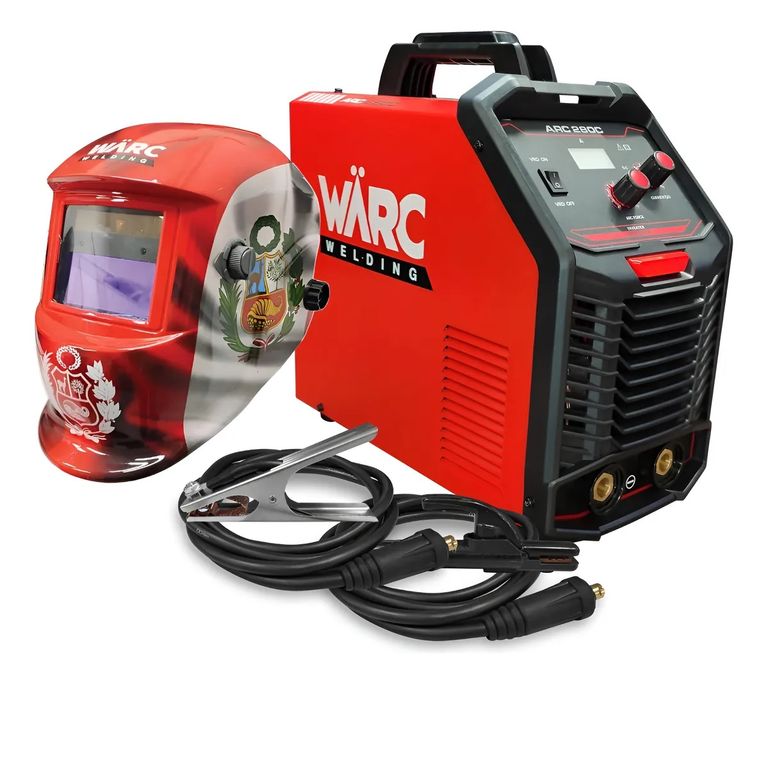 Soldadora Inversora 250A ARC280C con Máscara Fotosensible