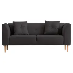 HOME PREMIUM - Sofa 2 Cuerpos Rory Gris Oscuro