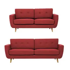 ALTO HOGAR - Juego de Sala Alyz 3 2 Rojo