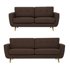 ALTO HOGAR - Juego de Sala Alyz 3 2 Marrón