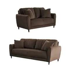 ALTO HOGAR - Juego de Sala Venecia 3 2 Marrón