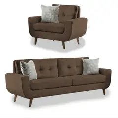 ALTO HOGAR - Juego de Sala 3 1 Kayruth Marrón