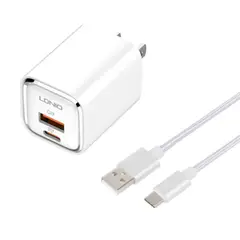 LDNIO - Cargador de Carga Rápida 30W A2317C Incluye Cable USB a USB-C