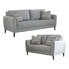 ALTO HOGAR - Juego de Sala Venecia 3 2 Gris