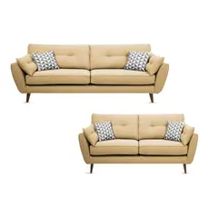 ALTO HOGAR - Juego de Sala Vintage 3 2 Altina Beige