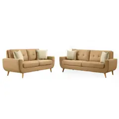 ALTO HOGAR - Juego de Sala Vintage 3 2 Kayruth Beige