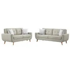 ALTO HOGAR - Juego de Sala Vintage 3 2 Kayruth Gris